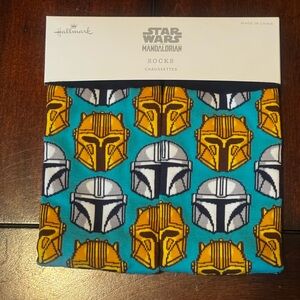 NWT Disney Star Wars Mandalorian Blue & Gold Socks